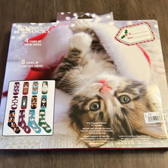 🌲Kitten 12 days of socks Christmas 🌲 - Picture 2 of 4